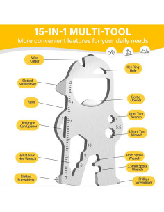 Multiherramienta EDC 15-en-1 KEIFUKUH Acero Inoxidable 2
