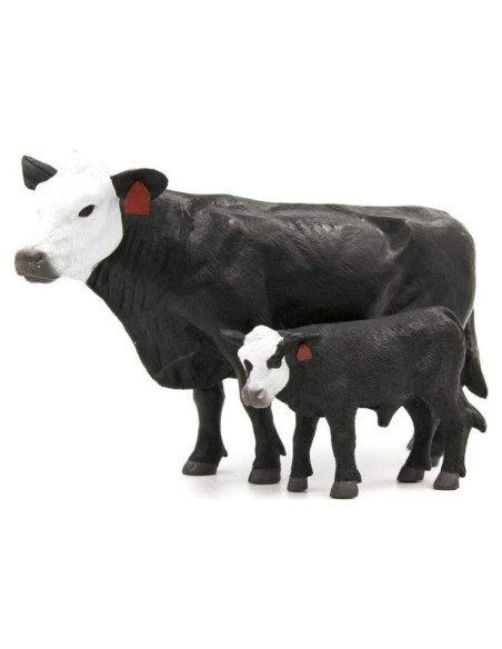 Pareja de Vaca y Ternero Black Baldy Little Buster Toys Pareja de Vaca y Ternero Black Baldy Little Buster Toys