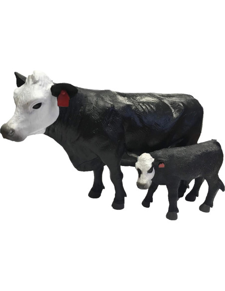 Pareja de Vaca y Ternero Black Baldy Little Buster Toys Pareja de Vaca y Ternero Black Baldy Little Buster Toys