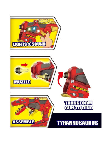 Vehículo de Juguete Desarmable Blaster T-Rex Liberty Imports
