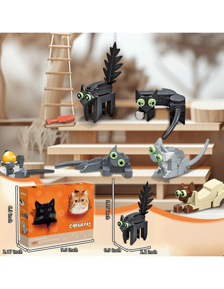 Set de Bloques de Construcción de Gatos BrickTribe 443 Piezas Set de Bloques de Construcción de Gatos BrickTribe 443 Piezas