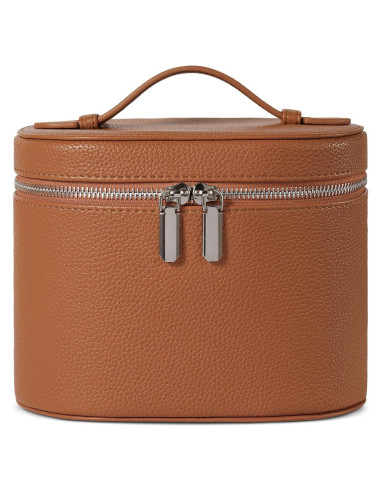 Bolsa de Maquillaje Honitty Marrón 20.3x14x15.2 cm con Asa