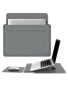 Funda para Laptop AboveTEK Gris 13-14" con Soporte Ergonómico