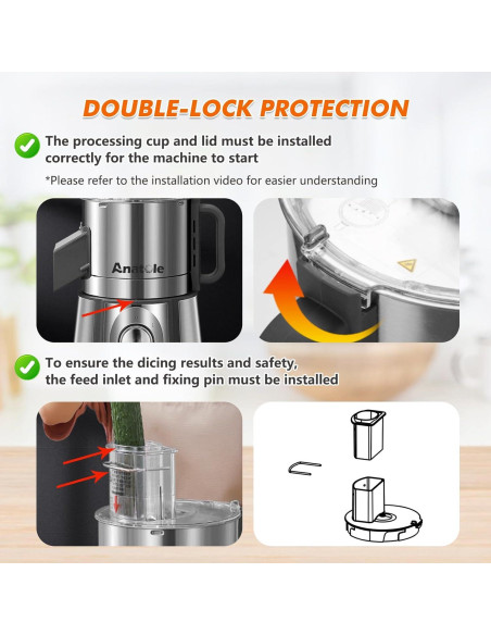 Cortador de Verduras Eléctrico Anatole VD-3 5 en 1 300W 16 Tazas Cortador de Verduras Eléctrico Anatole VD-3 5 en 1 300W 16 Tazas