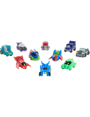 Conjunto de Vehículos Deluxe Micros PJ Masks 10 Piezas