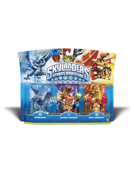 Paquete Triple Skylanders Spyro Adventure - Torbellino, Doble Problema, Sargento Perforador Paquete Triple Skylanders Spyro Adventure - Torbellino, Doble Problema, Sargento Perforador