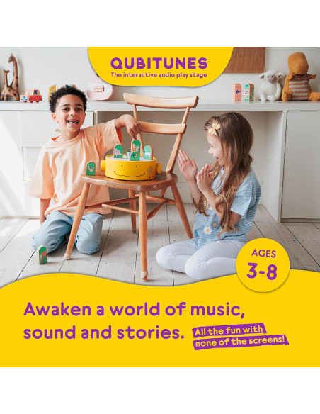 Juego Interactivo de Audio Qubitunes para Niños 3-8 Años Juego Interactivo de Audio Qubitunes para Niños 3-8 Años