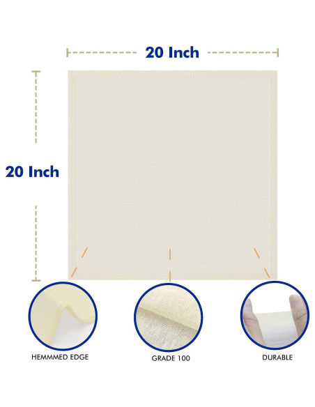 8 Paños de Queso Reutilizables New England Stories 50.8x50.8 cm 8 Paños de Queso Reutilizables New England Stories 50.8x50.8 cm