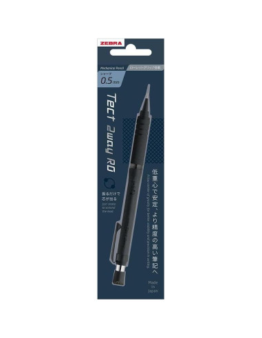 Lápiz Mecánico Zebra P-MA141-DBK 0.5mm Negro Oscuro