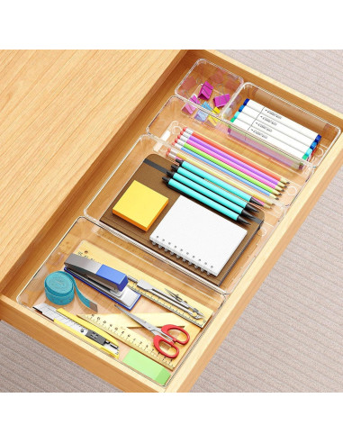 Juego de Organizadores de Cajones Manalete - 12 Piezas, 4 Tamaños