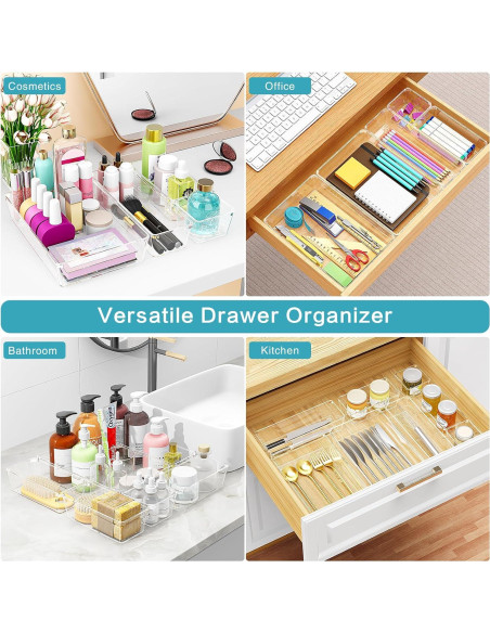 Juego de Organizadores de Cajones Manalete - 12 Piezas, 4 Tamaños Juego de Organizadores de Cajones Manalete - 12 Piezas, 4 Tamaños