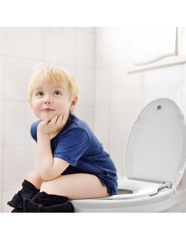 Asiento de Inodoro GarveeLife con Entrenamiento para Niños Blanco