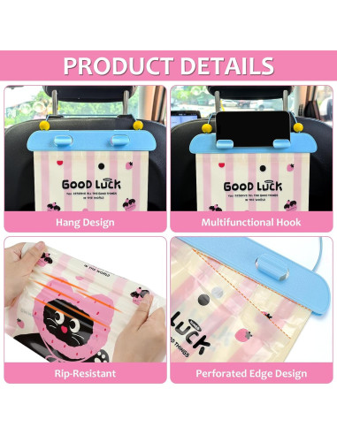 Bolsa de Basura Desechable para Auto Accmor 20 Pcs Rosa