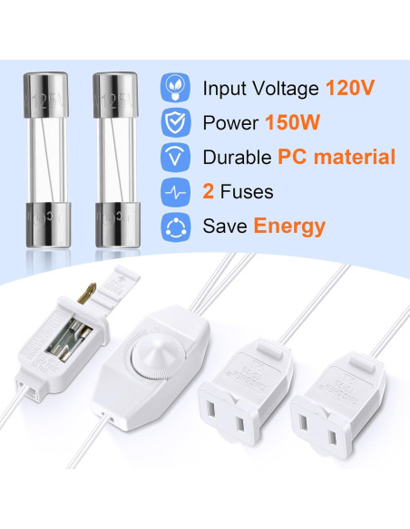 Atenuador Enchufable Meonum 150W para Luces LED y CFL Atenuador Enchufable Meonum 150W para Luces LED y CFL