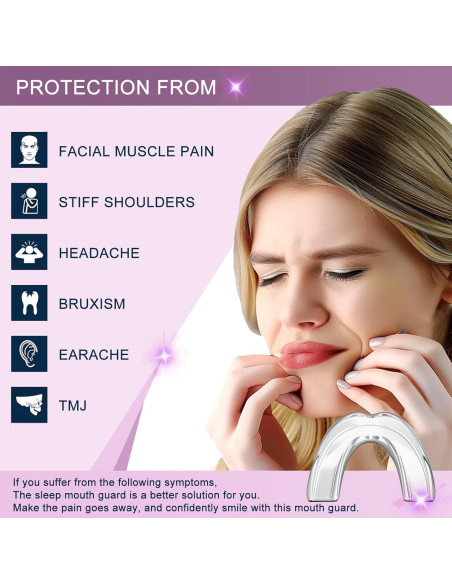 Protector Bucal Nocturno Reutilizable Feisina - Paquete de 8 Protector Bucal Nocturno Reutilizable Feisina - Paquete de 8