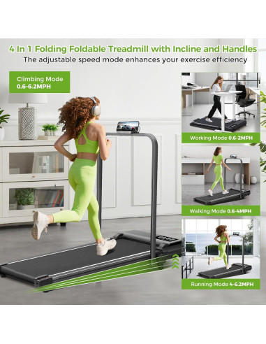 Caminadora Eléctrica Plegable UYOGA 3.0HP con Inclinación
