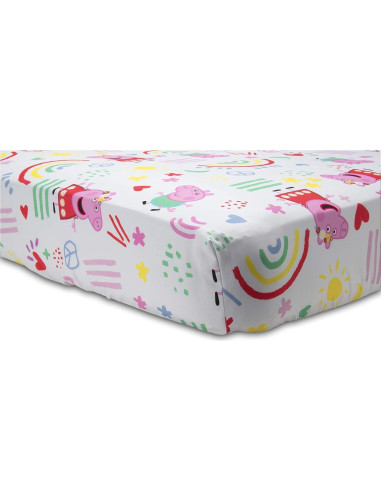 Juego de Ropa de Cama Peppa Pig 4 Piezas Rosa Microfibra