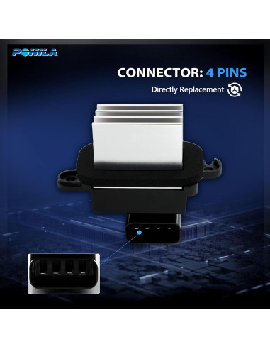 Resistor de Ventilador HVAC POHILA RECM00015YX 121.9g