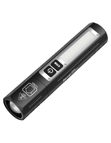 Linterna Táctica Recargable Banral K2406 LED 8 Modos Impermeable
