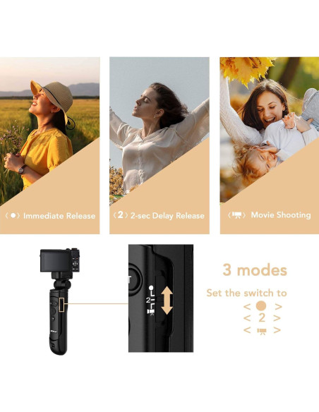 Mango de Disparo AODELAN Mini Trípode Inalámbrico para Canon Mango de Disparo AODELAN Mini Trípode Inalámbrico para Canon