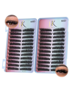 Agrupaciones de Pestañas Wispy 60D 80D Hiklasy 432 Pcs 8-18mm