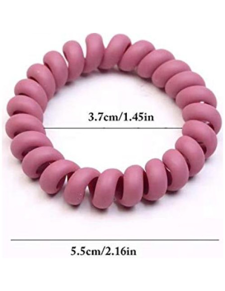 Juego de Tiras de Cabello Espiral Siadee - 10 Piezas Multicolor Juego de Tiras de Cabello Espiral Siadee - 10 Piezas Multicolor