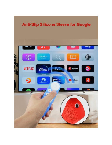 Funda de Silicona para Control Remoto Google TV 4K 2024 - Antideslizante