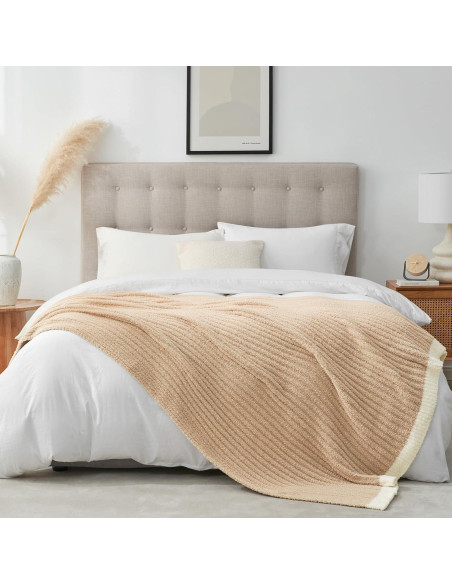 Manta de Ribete Snuggle Sac Beige 127x152 cm Microfibra Manta de Ribete Snuggle Sac Beige 127x152 cm Microfibra