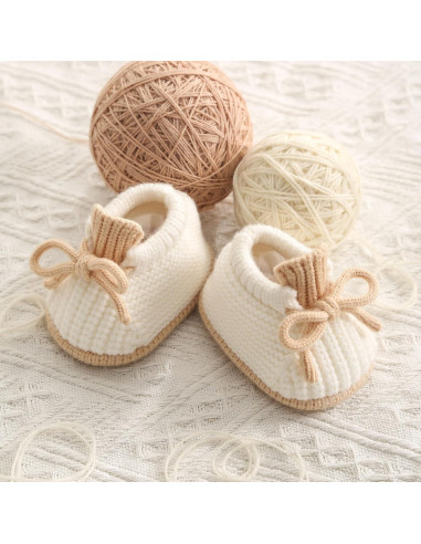 Botines para Bebés Loyfoky A2027 Suaves 0-3 Meses Blanco