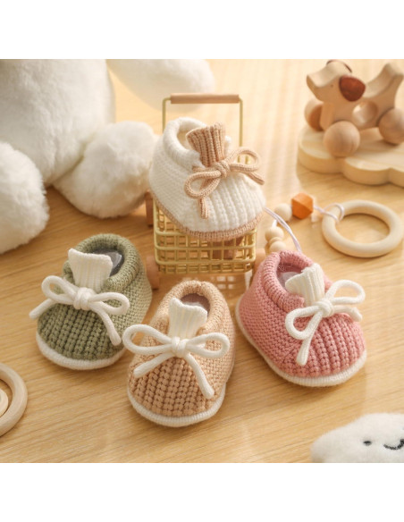 Botines para Bebés Loyfoky A2027 Suaves 0-3 Meses Blanco Botines para Bebés Loyfoky A2027 Suaves 0-3 Meses Blanco