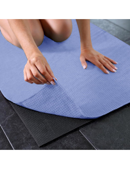 Toalla de Yoga Antideslizante Vnoss 183x63cm Azul Microfibra Toalla de Yoga Antideslizante Vnoss 183x63cm Azul Microfibra