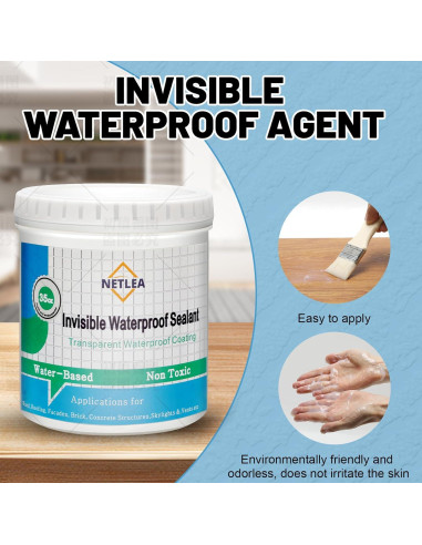 Agente Impermeable Invisible NetLea 1 kg - Recubrimiento Transparente