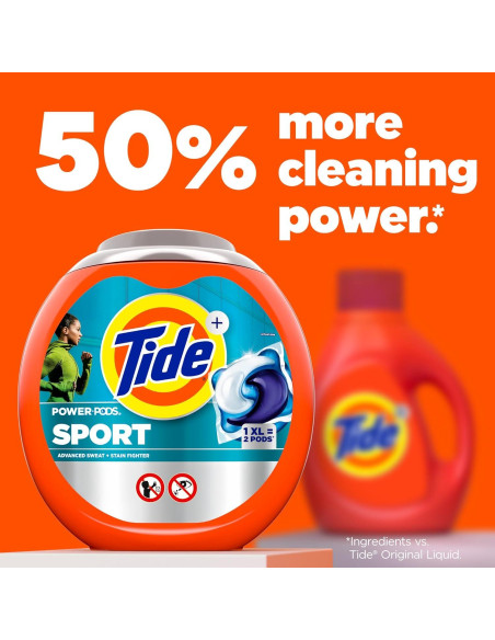 Detergente Tide Power Pods Febreze Sport 18 Cápsulas 0.81 kg Detergente Tide Power Pods Febreze Sport 18 Cápsulas 0.81 kg