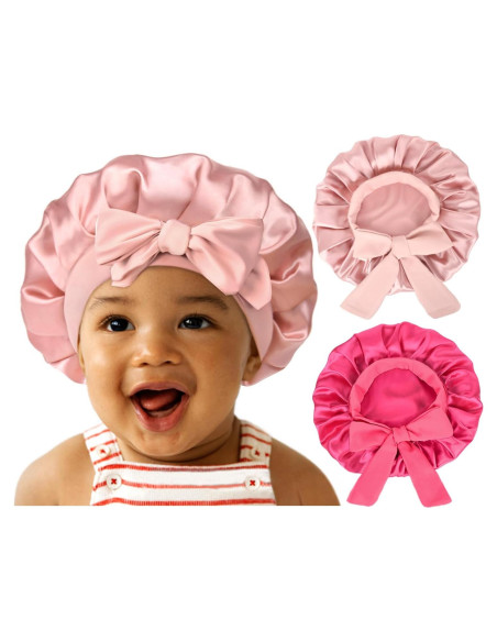 Gorro de Seda Satinado para Bebés YANIBEST 0-6 Meses Rosa Gorro de Seda Satinado para Bebés YANIBEST 0-6 Meses Rosa