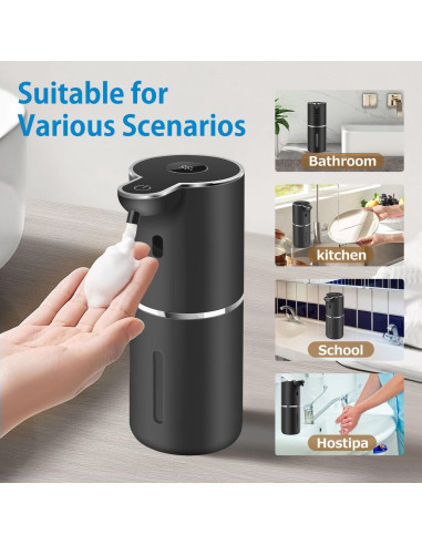 Dispensador Automático de Jabón Espumoso Uarnicey 378ml Pared
