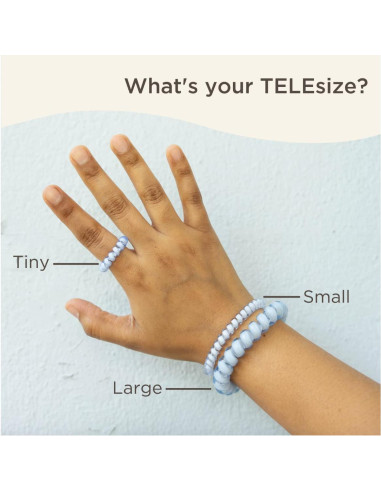 TELETIES Mini Espirales para Cabello - Gente de Fiesta - 5 Unidades