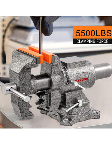 Prensa de banco LMYYGOO 5" alta resistencia 2495 kg