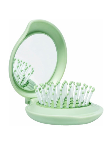 Set de Cepillo de Cabello y Espejo Compacto Arthaxi Verde