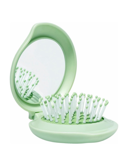 Set de Cepillo de Cabello y Espejo Compacto Arthaxi Verde Set de Cepillo de Cabello y Espejo Compacto Arthaxi Verde