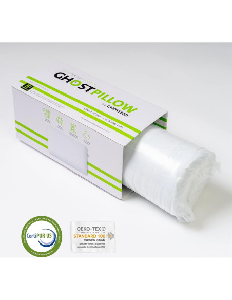 Almohada Refrigerante GhostBed Estándar Espuma Viscoelástica Almohada Refrigerante GhostBed Estándar Espuma Viscoelástica