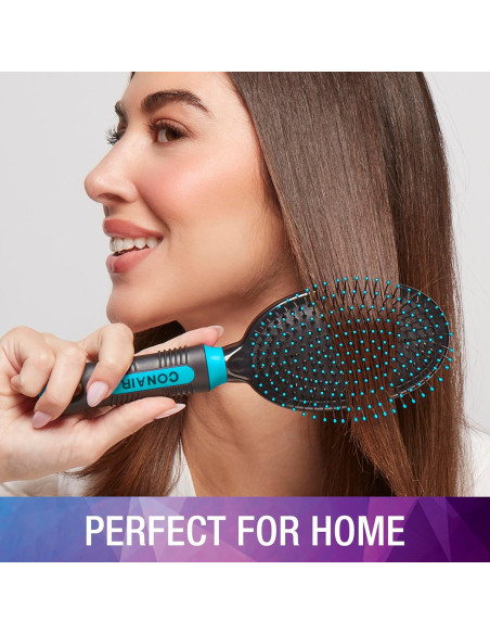 Conair Juego de Cepillos para Cabello 2 Piezas - Verde Azulado Conair Juego de Cepillos para Cabello 2 Piezas - Verde Azulado