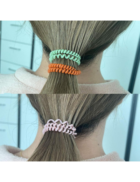 Tiras de Cabello Espirales 100Pcs STYKIER Multicolor Sin Pliegue Tiras de Cabello Espirales 100Pcs STYKIER Multicolor Sin Pliegue