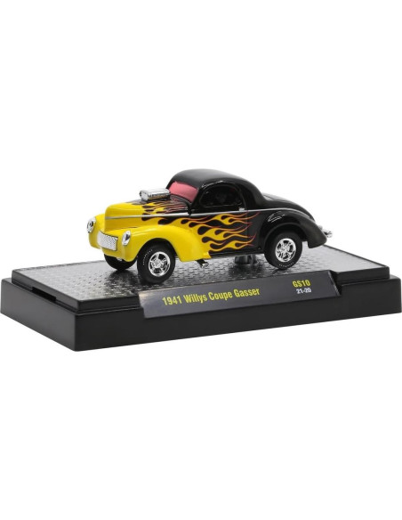 Coche Diecast M2 1941 Willys Coupe Gasser 1:64 Edición Limitada Coche Diecast M2 1941 Willys Coupe Gasser 1:64 Edición Limitada