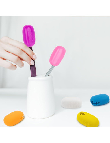 Cubiertas de Cepillo de Dientes Hooqict 6 Piezas Silicona
