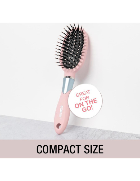 Cepillo de Pelo Ovalado Conair Velvet Touch - Rosa - 1 Cuenta Cepillo de Pelo Ovalado Conair Velvet Touch - Rosa - 1 Cuenta