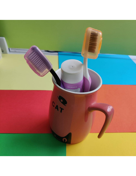 10 Estuches Protectores de Cepillo de Dientes ZYYC - Colores Variados 10 Estuches Protectores de Cepillo de Dientes ZYYC - Colores Variados