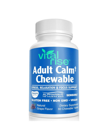 Tabletas Masticables de Magnesio y Ashwagandha Vital Rise - 60 Unidades