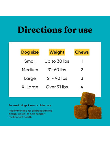 Suplemento Multibeneficio para Perros Embark - 90 Masticables