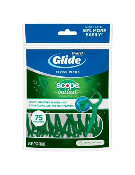 Palillos de Hilo Dental Oral-B Glide Sabor Scope 75 Unidades Palillos de Hilo Dental Oral-B Glide Sabor Scope 75 Unidades