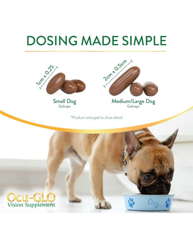 Suplemento Ocu-GLO Animal Necessity 45 Cápsulas Gel Perros Pequeños